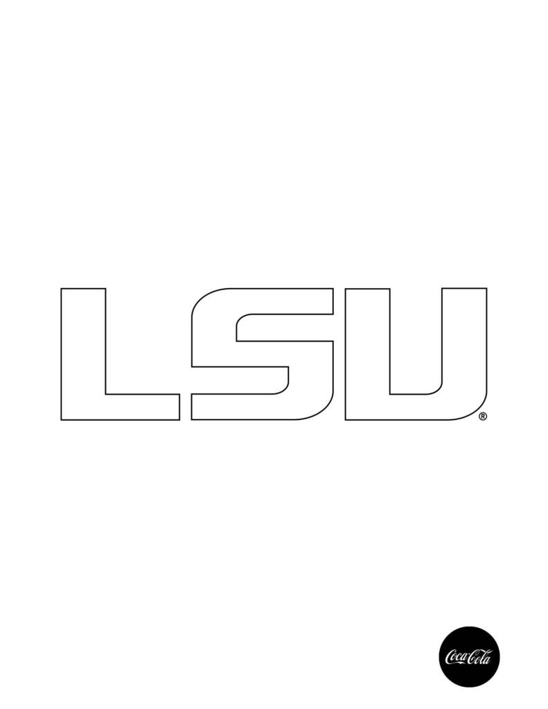 Coloring sheets from lsu athletics â lsu