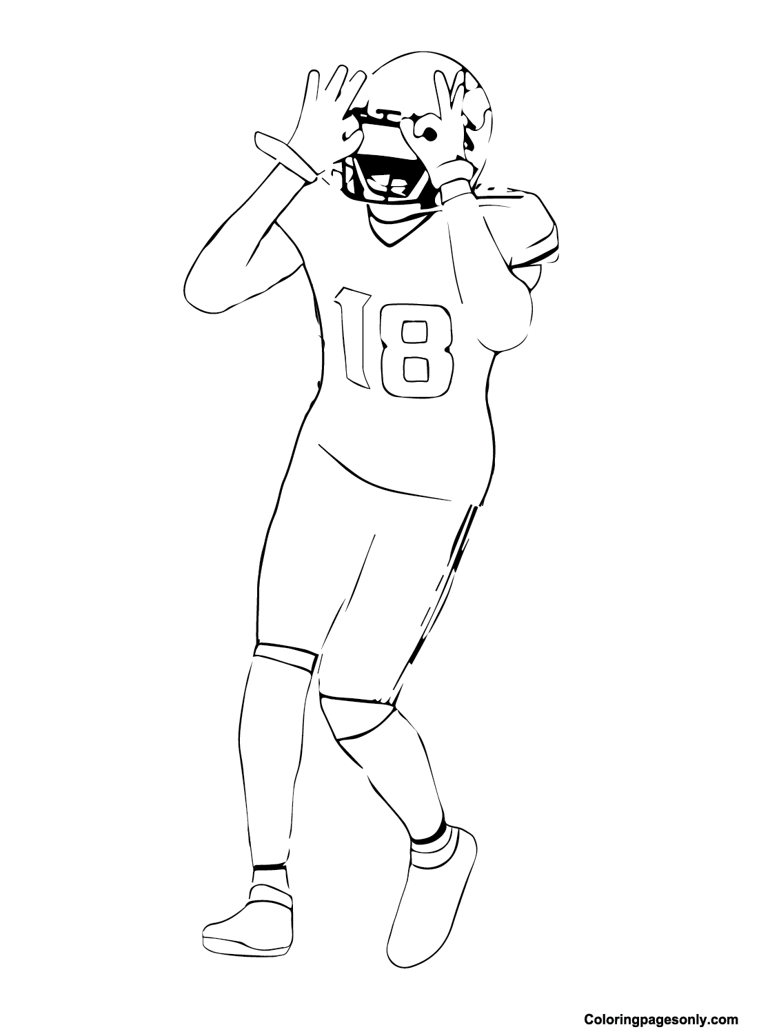 Justin jefferson coloring pages