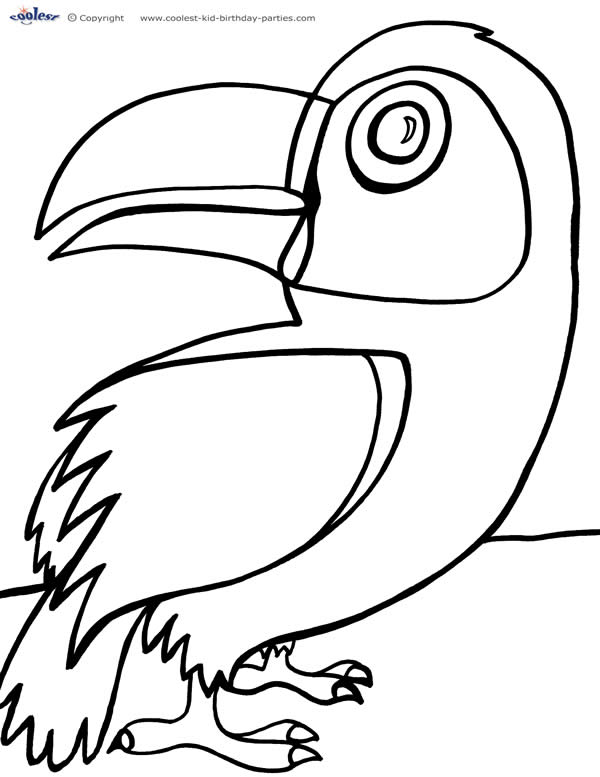 Printable luau coloring page