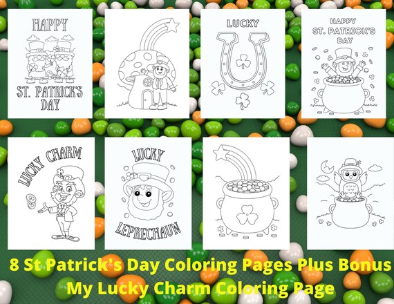 St patricks day coloring pages printable st patricks day activity pages coloring pages kids coloring pages