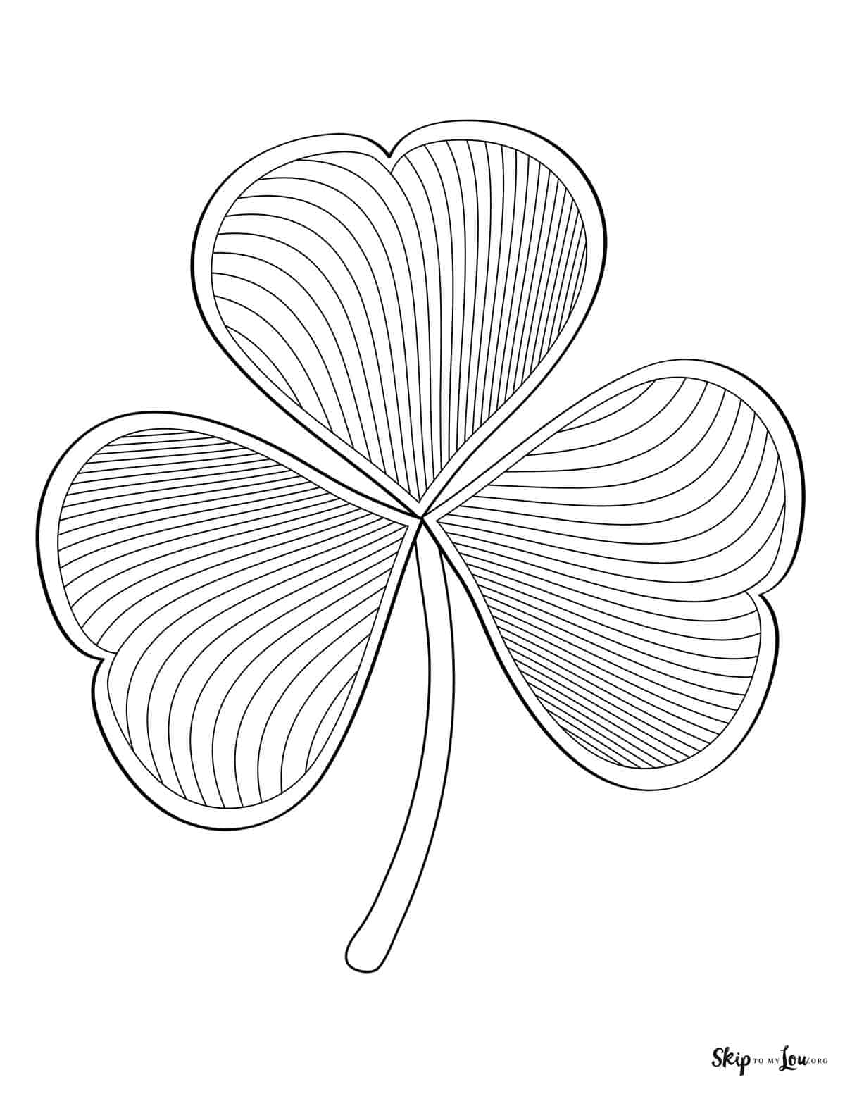 Shamrock coloring pages skip to my lou