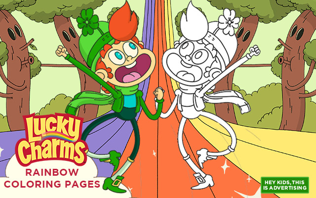 Lucky charms coloring pages