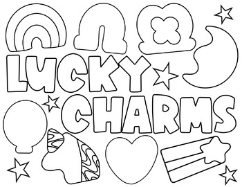 Lucky charms coloring page