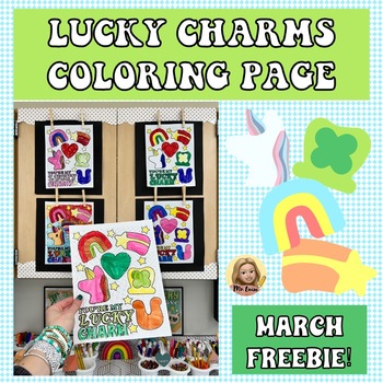 Lucky charms st patricks day coloring page freebie by learning with ms luise