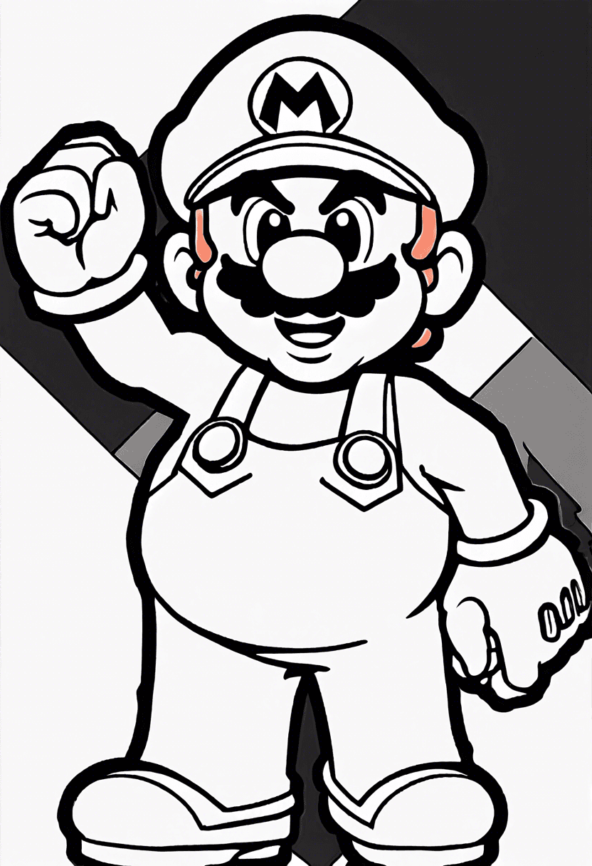 Mario and luigi coloring pages