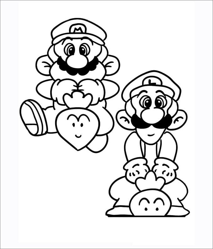 Mario coloring pages