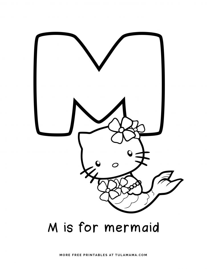 Fun free easy to print letter m coloring pages