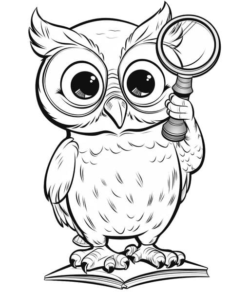 Free printable owls coloring pages list