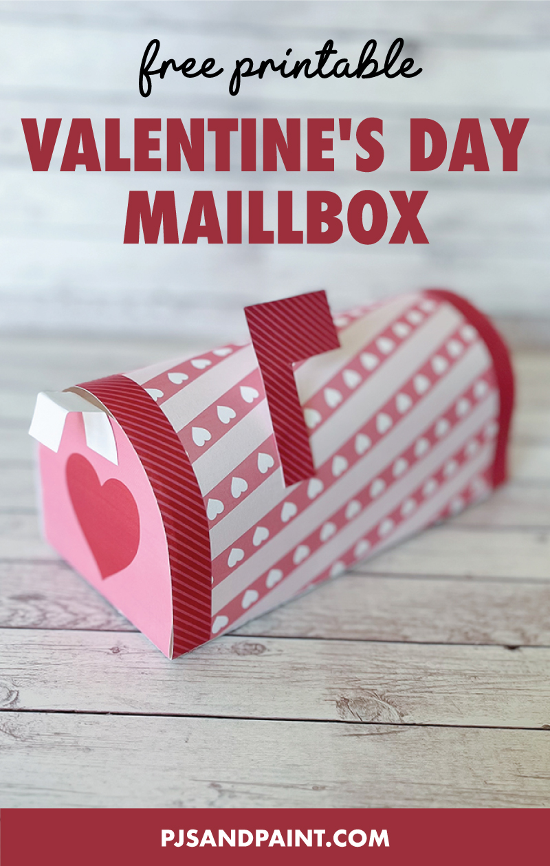 Free printable valentines day mailbox