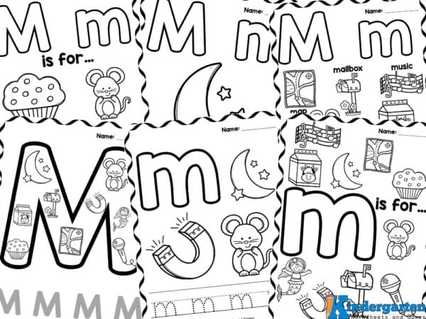 Free printable coloring pages for letter m