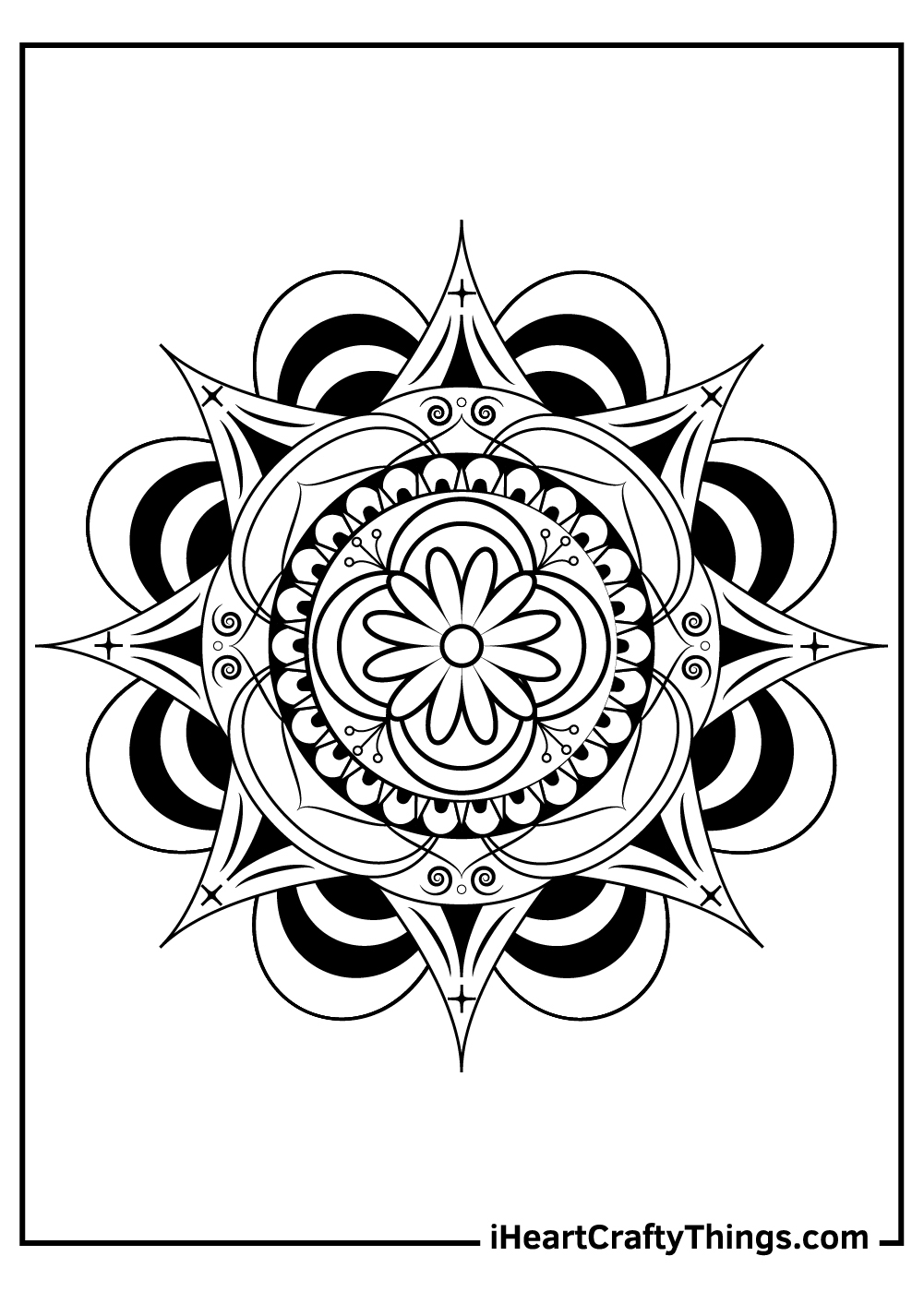 Mandala coloring pages free printables