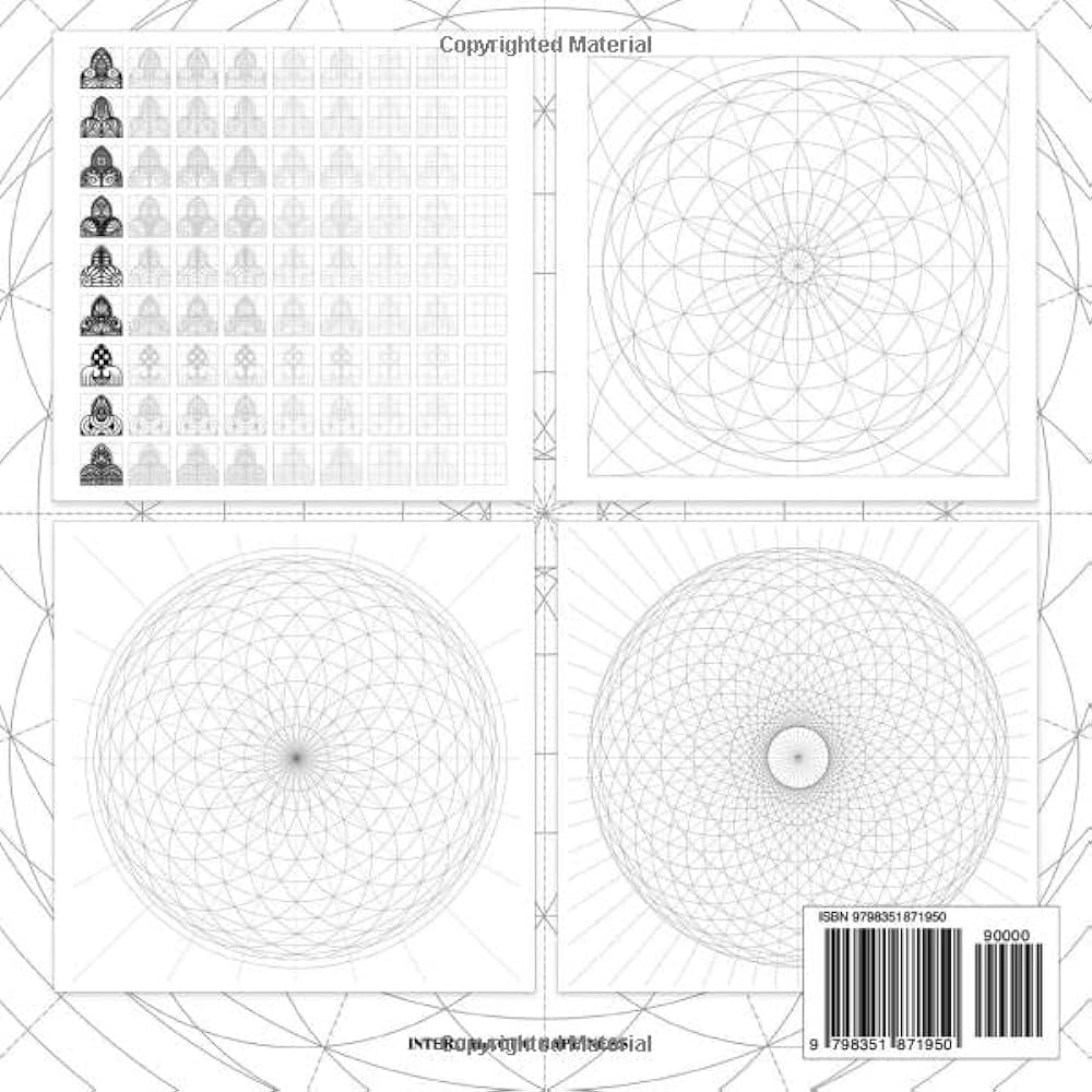 Mandala practice drawing workbook mandala practice sheets pages ornaments practice pad mandala art drawing template sketchbook for drawing mandala on special no bleed circular grid tracing paper happiness intergalactic