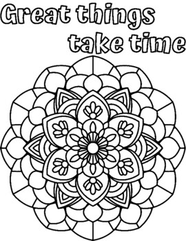 Mandala coloring tpt