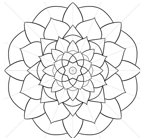 Printable mandala practice pages trace drawing sheets digital outline sheets learning and coloring sheets