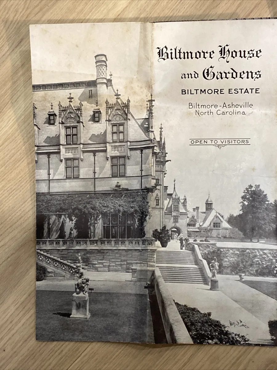 Vintage brochures biltmore house gardens asheville north carolina items