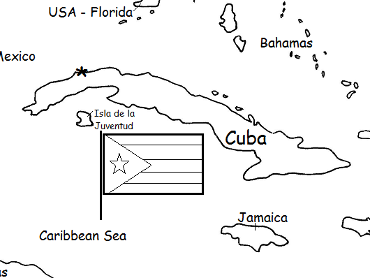 Coloring pages cuba geography worksheets map of cuba