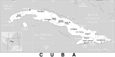 Cuba map louring pages