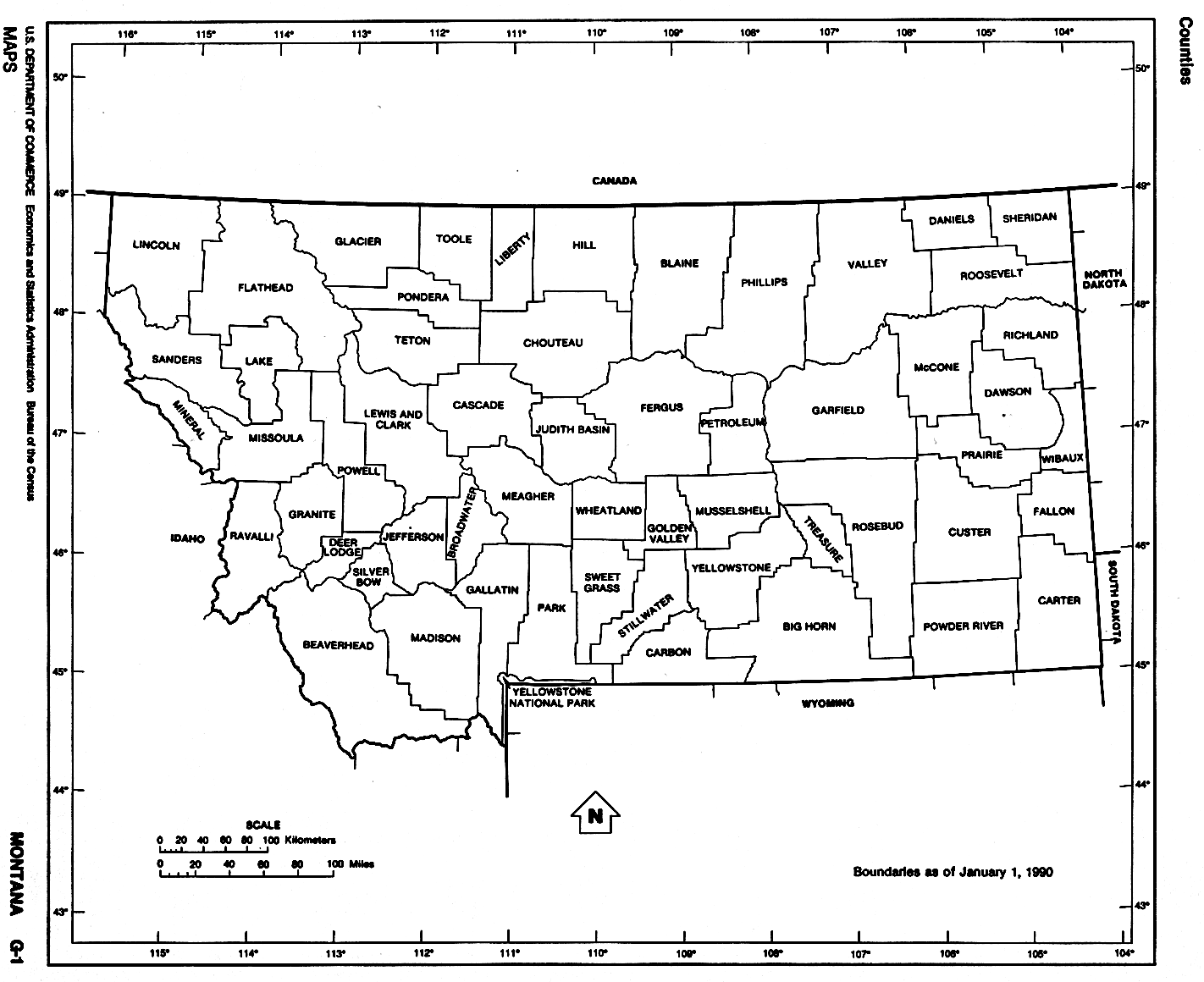 Us county outline