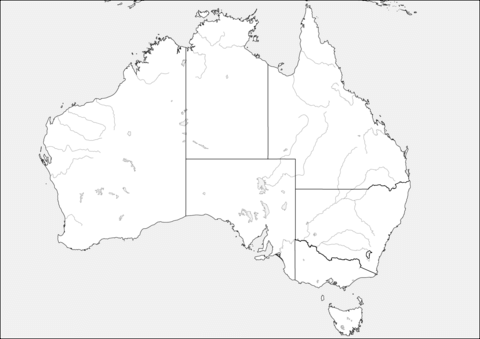 Map of australia coloring page free printable coloring pages