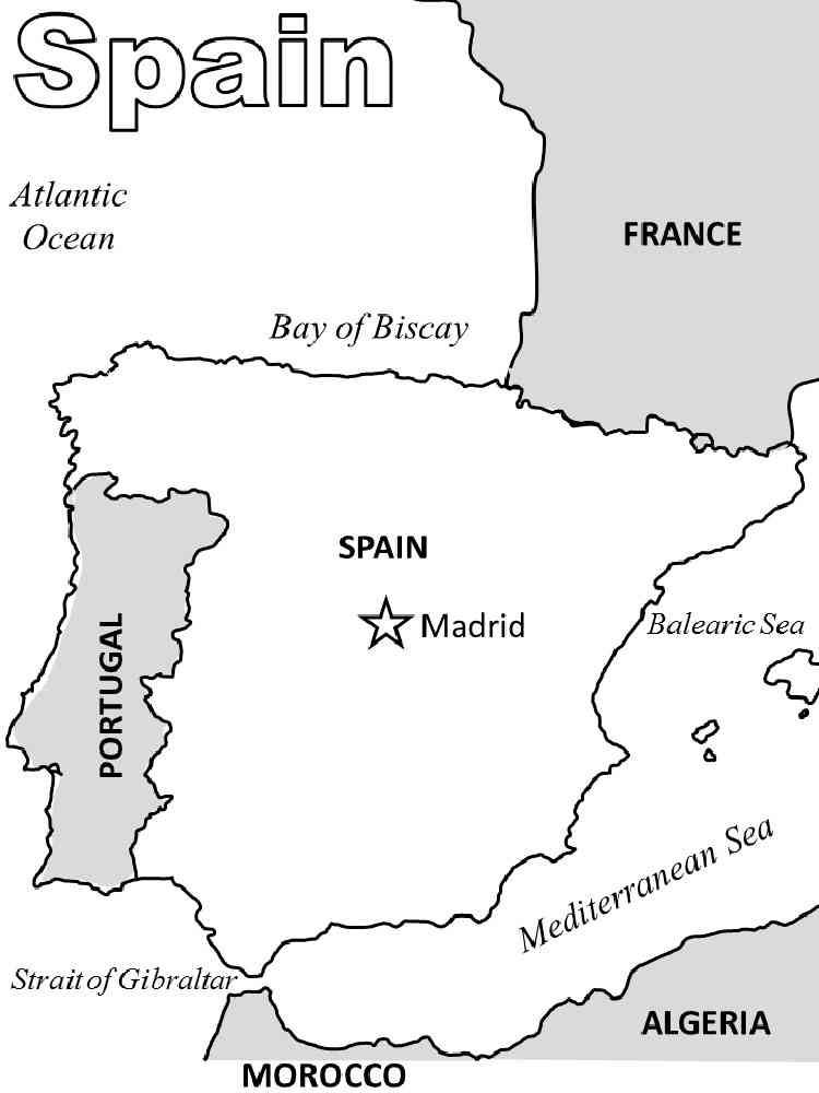 Spain coloring pages