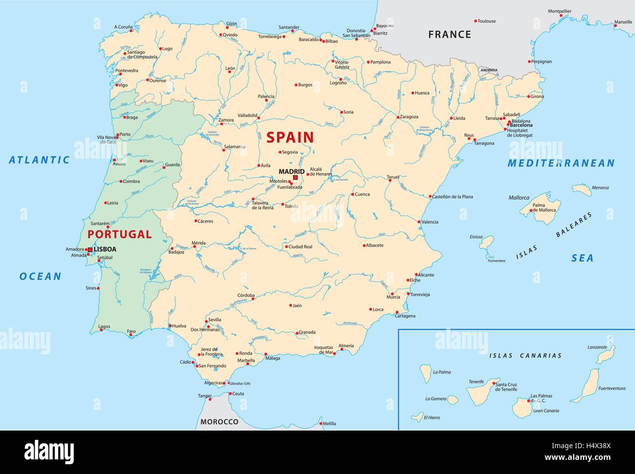 Spain map hi