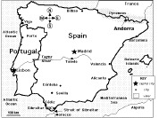 Spain and portugal map quiz worksheet