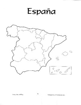 Maps and cultural coloring pictures for spanish classes by lonnie dai zovi