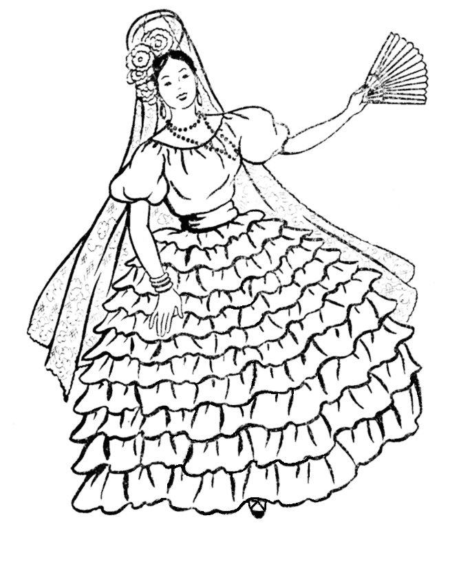 Spain coloring pages