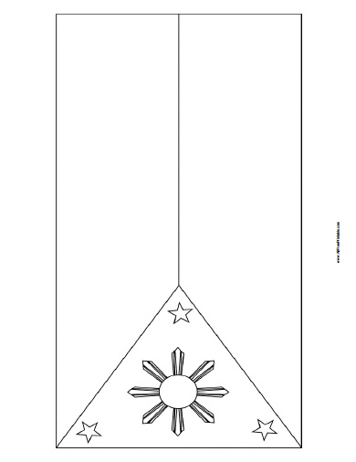 Philippines flag coloring page â free printable