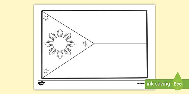 Ilippine flag ceremony coloring sheet