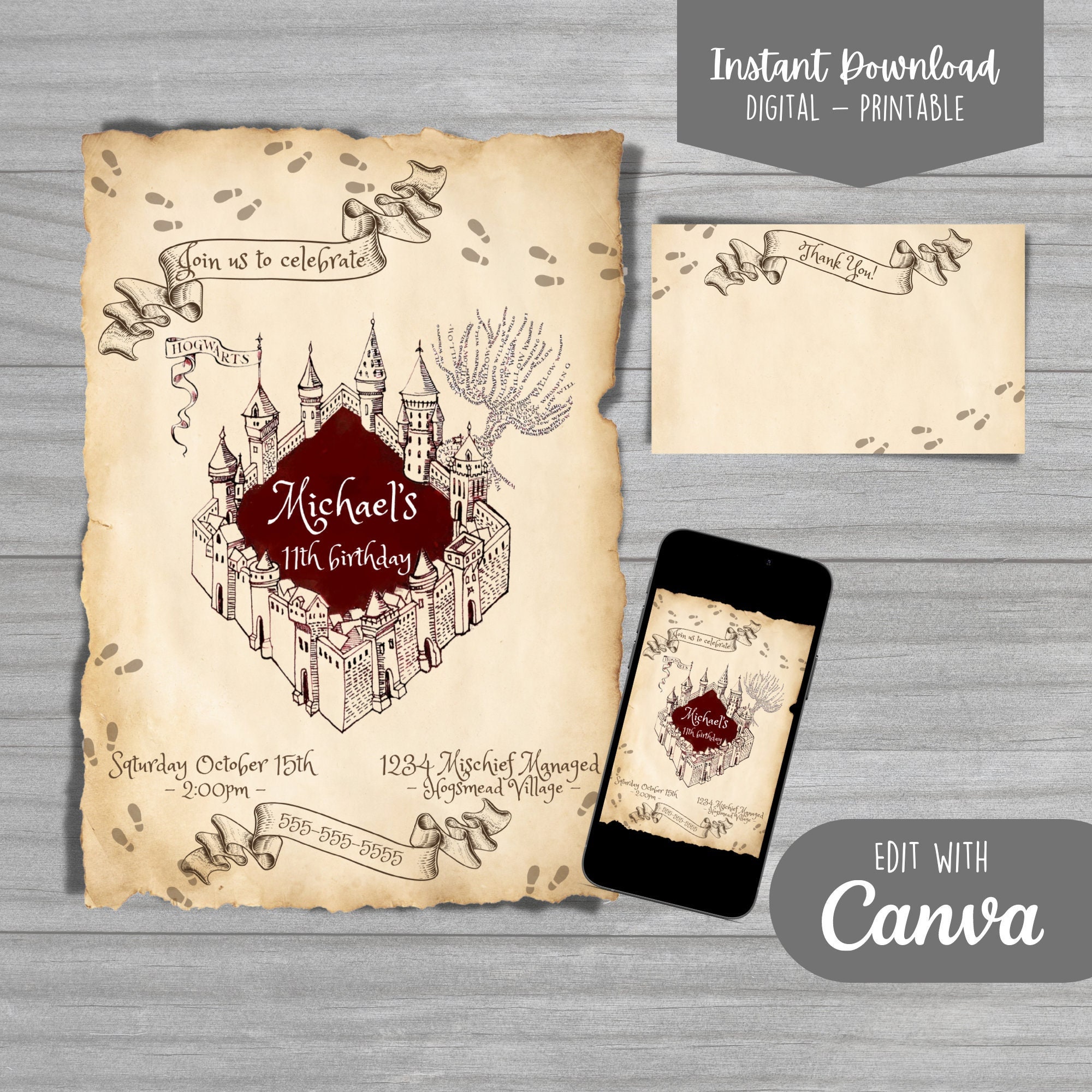 Download Free 100 + printable marauders map