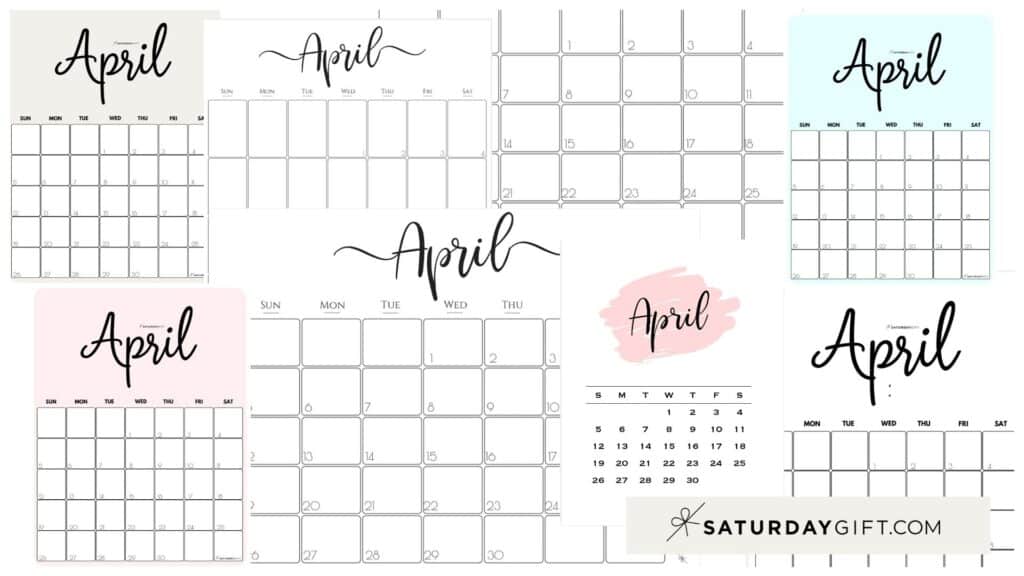 April calendar