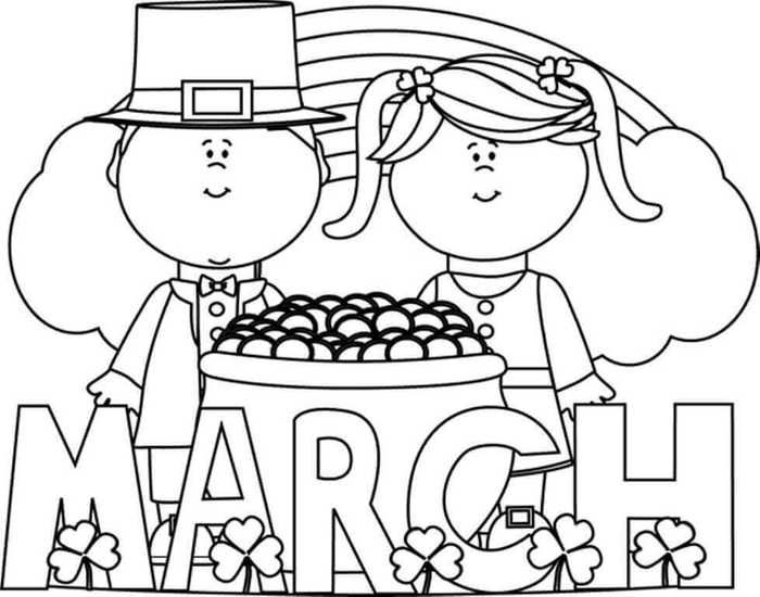 Free march coloring pages printable pdf