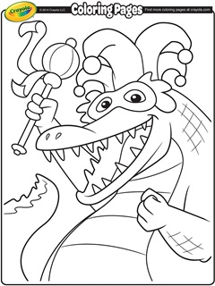 Mardi gras free coloring pages