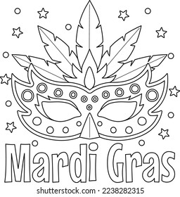 Mardi gras coloring book images stock photos d objects vectors