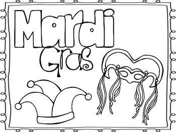 Mardi gras coloring pages by miss ps prek pups tpt