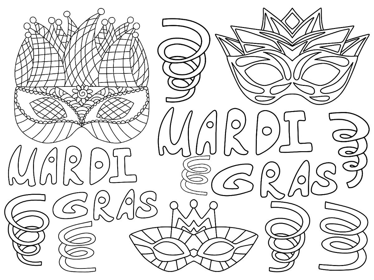 Mardi gras coloring pages free printable coloring pages of mardi gras fat tuesday printables mom