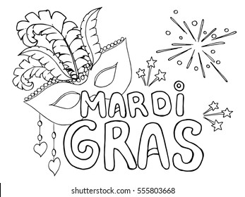 Mardi gras coloring book images stock photos d objects vectors