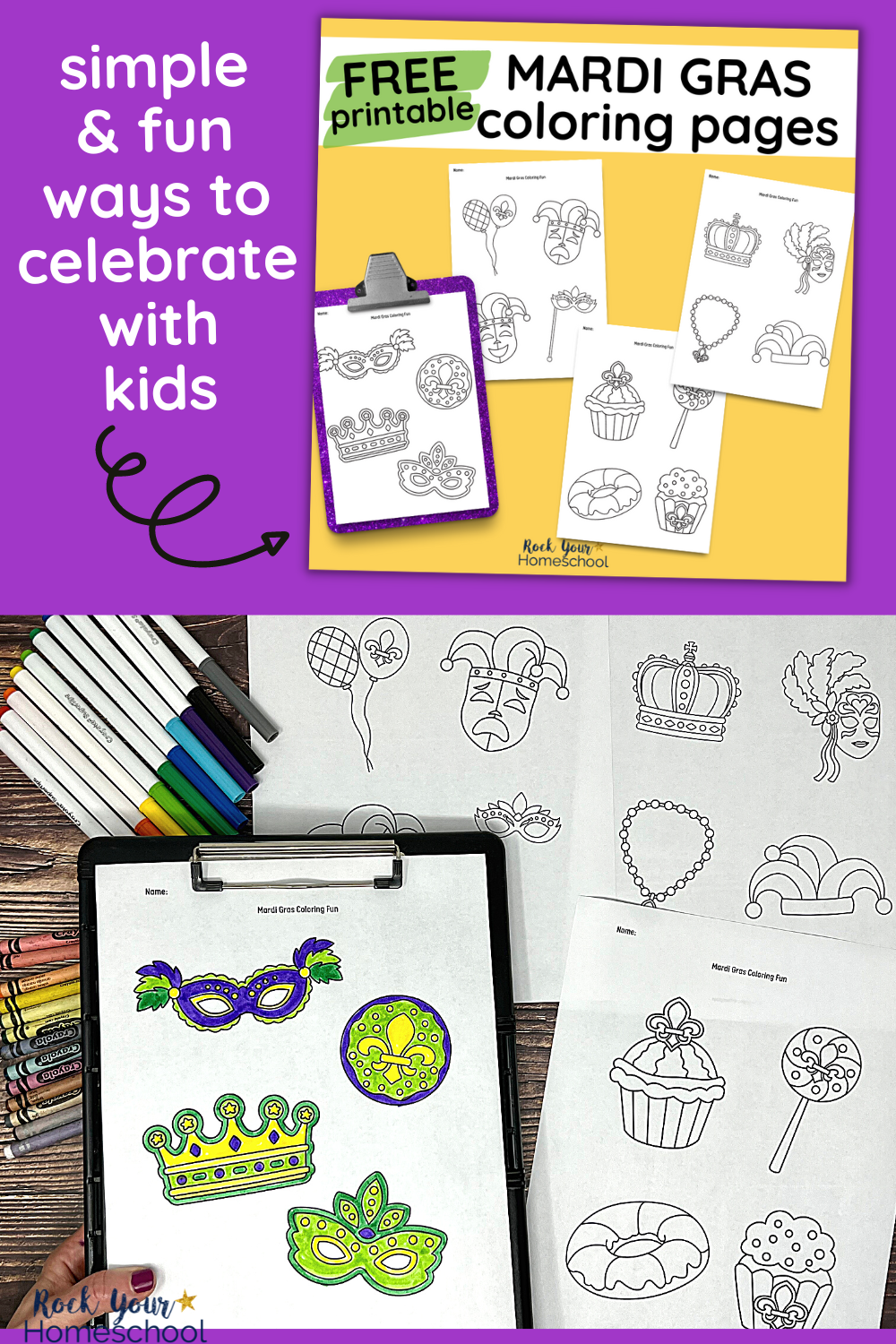 Free mardi gras coloring pages fun ways to celebrate