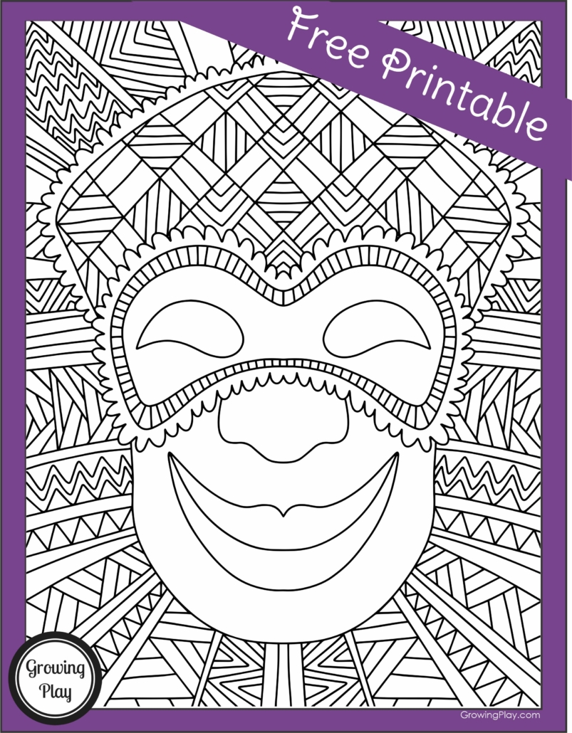 Mardi gras coloring pages