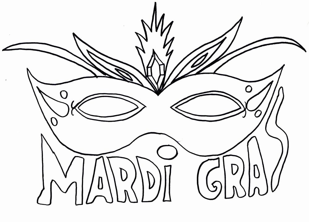 Free printable mardi gras coloring pages for kids