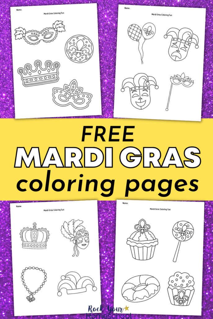 Free mardi gras coloring pages fun ways to celebrate