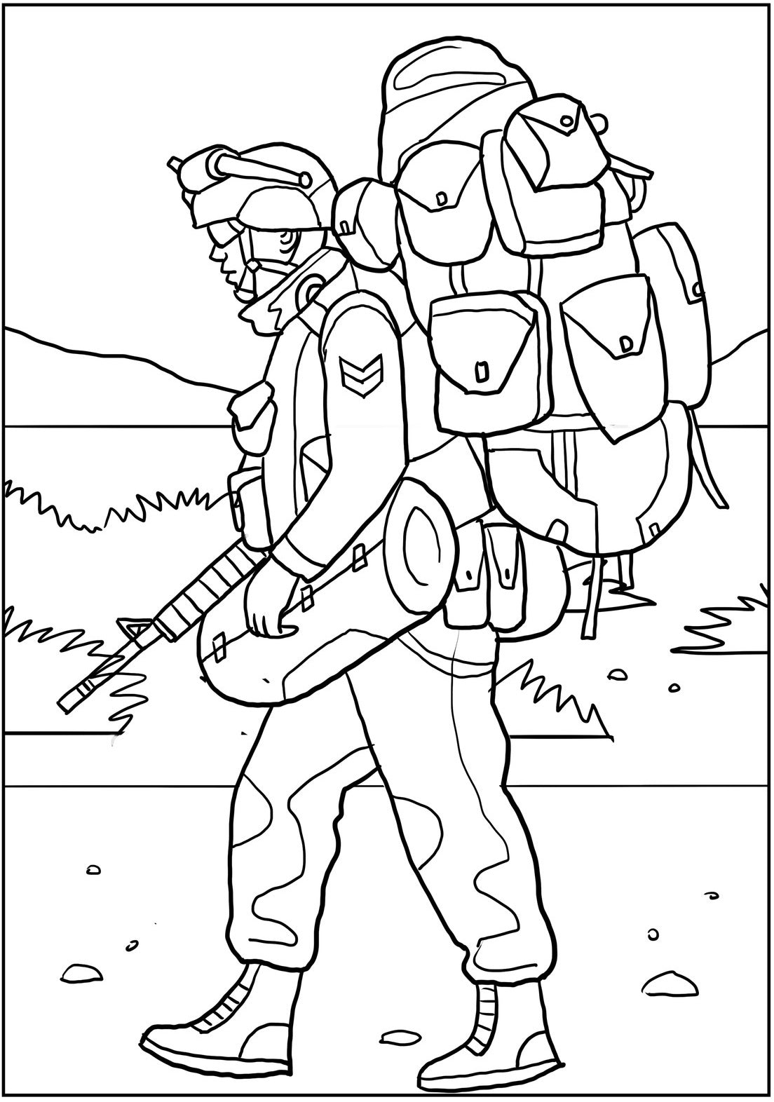 Us marines coloring book