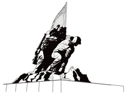 Marine corps war memorial coloring page free printable coloring pages