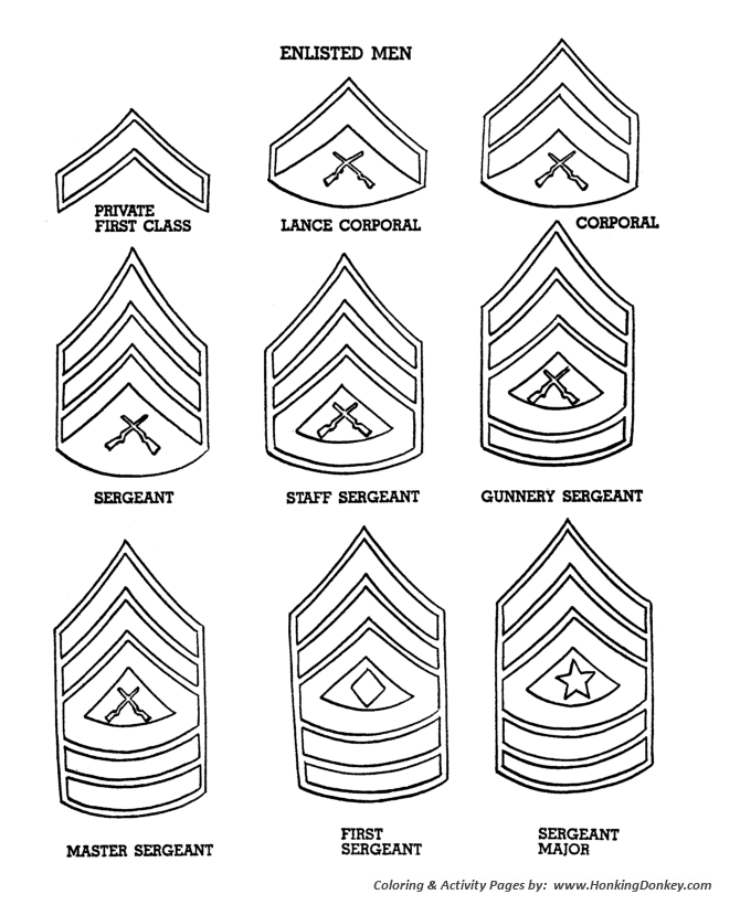 Veterans day coloring pages