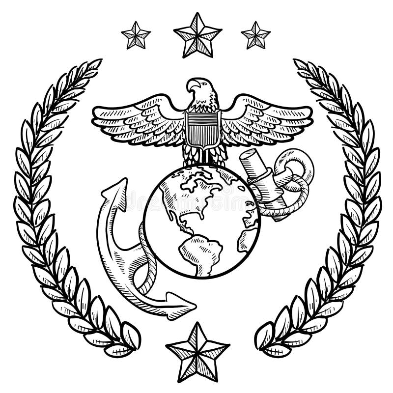 Marine corps stock illustrations â marine corps stock illustrations vectors clipart