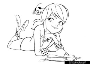 Miraculous ladybug coloring pages