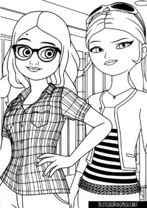 Miraculous ladybug coloring pages