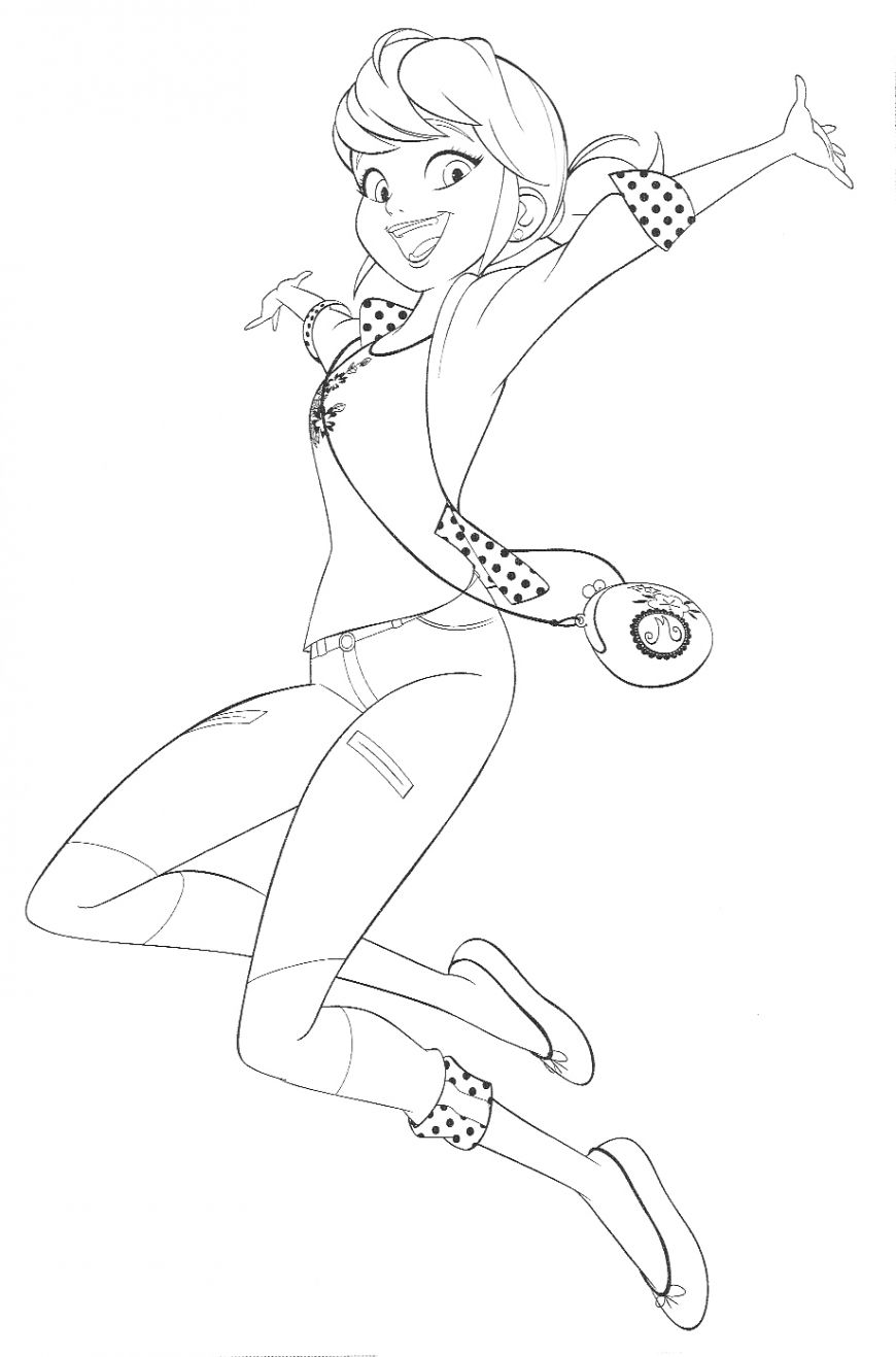 Miraculous ladybug marinette coloring pages free ladybug coloring page coloring pages miraculous ladybug fan art