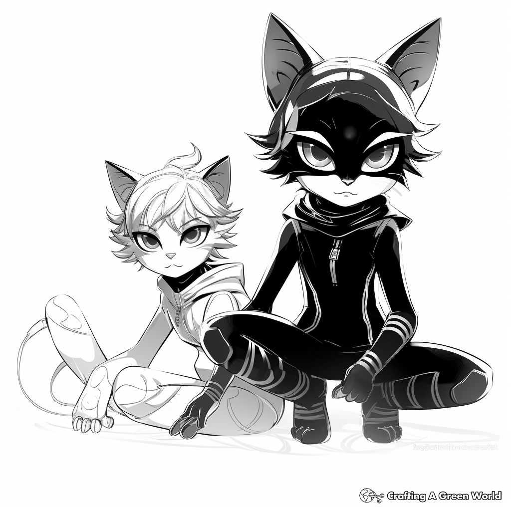 Miraculous ladybug coloring pages